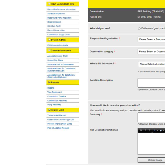 Audit and inspection YellowJacket