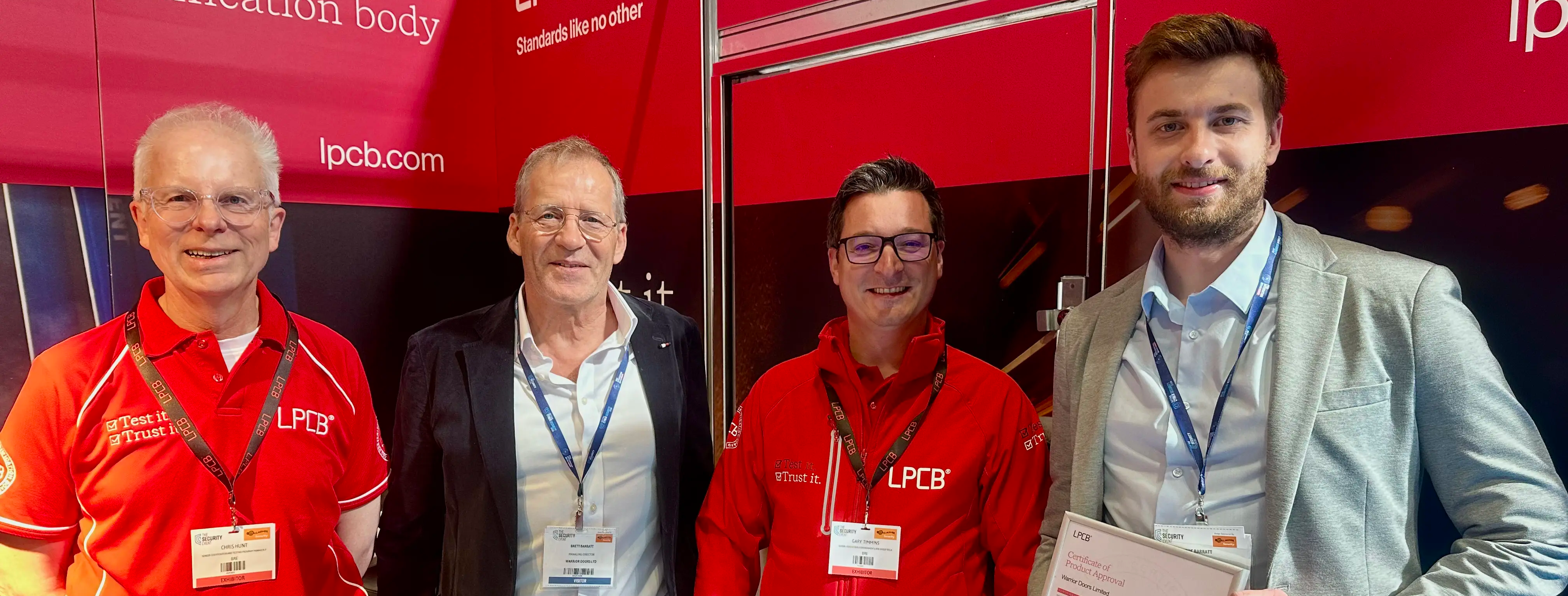 LPCB exhibits at The Security & Fire Event 2026