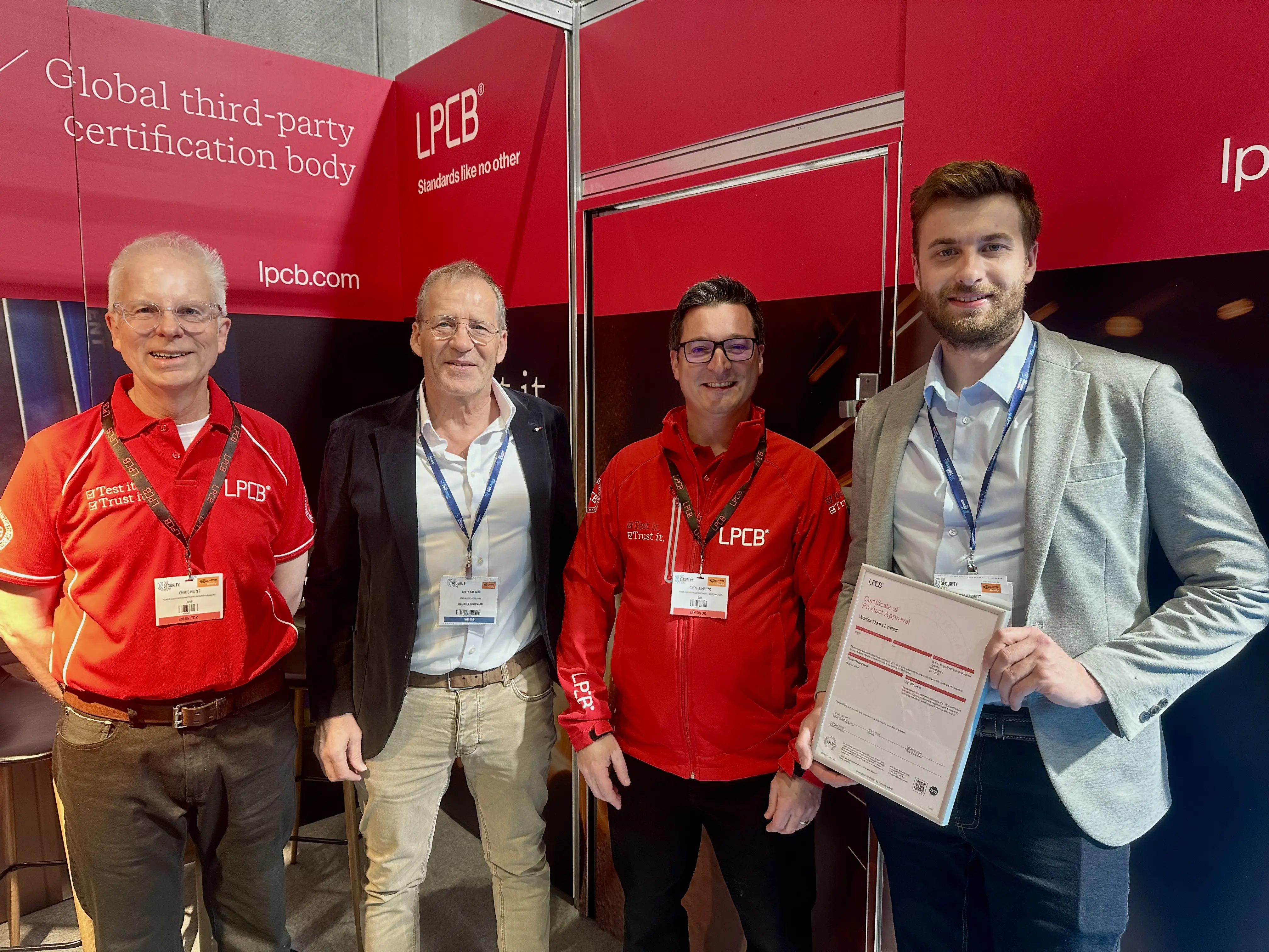 LPCB exhibits at The Security & Fire Event 2026