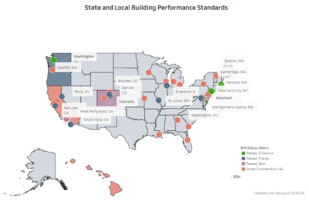 Source: U.S. Department of Energy, Building Energy Codes Program – Building Performance Standards (BPS)