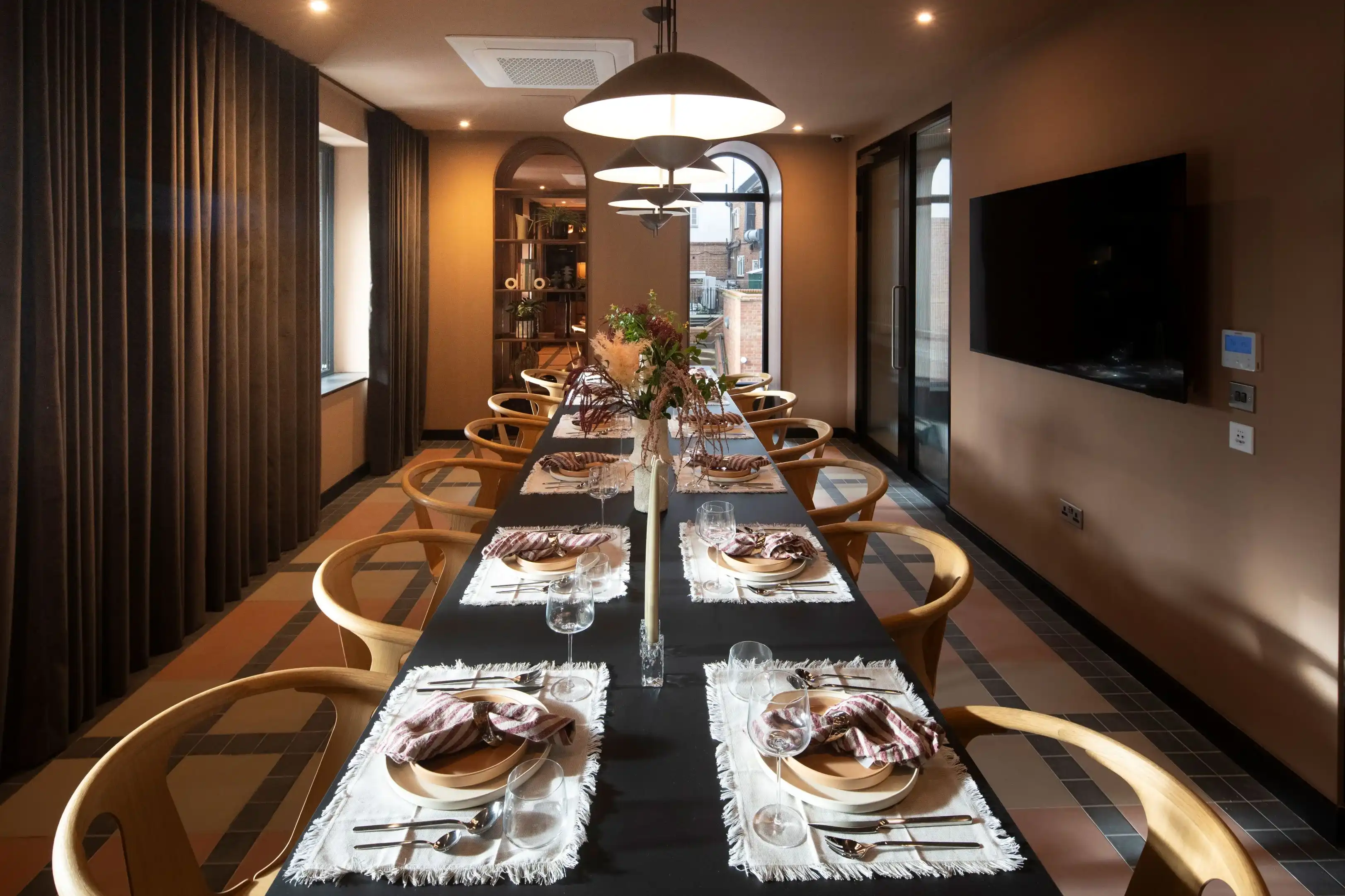 The Rex UK dinning room